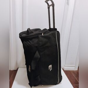 The North Face Black Wheeled Rollaway Travel Duffle Bag